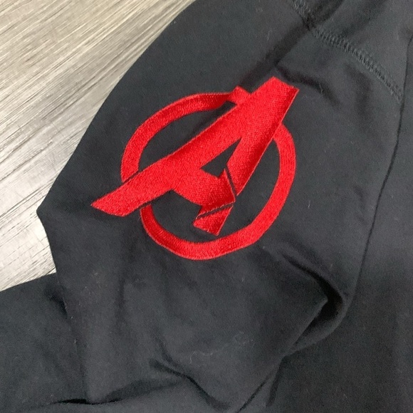 Disney Parks Avengers Spell Out Character Pull Over Black Jersey size XL - Picture 7 of 11